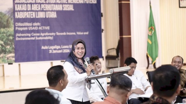 Pemda Lutra dan USAID ACTIVE Sosialisasi Potensi Kakao di Area Perhutanan Sosial