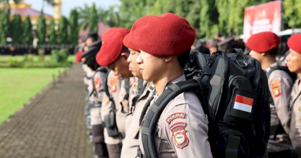 Polda Sulsel Kerahkan 12.267 Personil Amankan TPS Saat Pencoblosan 