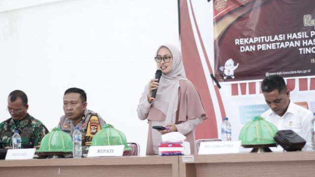 Rapat Pleno Terbuka Rekapitulasi Hasil Pemilu 2024, Bupati Indah: Mari Kawal Bersama
