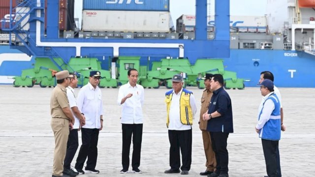 Presiden Jokowi Resmikan Makassar New Port, Pelabuhan Logistik Terbesar di Indonesia Timur