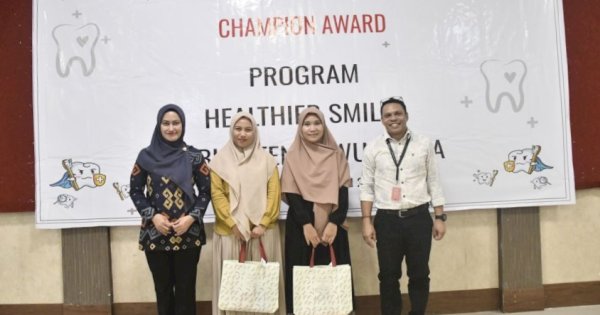 6 SD di Luwu Utara Terima Champion Award Program Healthier Smiles