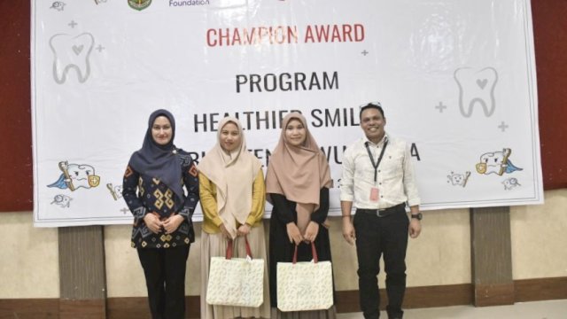 6 SD di Luwu Utara Terima Champion Award Program Healthier Smiles