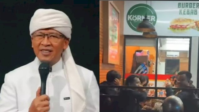 Aa Gym tegur anak muda yang nongkrong di minimarket dekat kawasan Pesantren dan Masjid Daarut Tauhid. (Foto: Instagram @aagym)