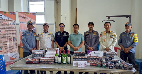 Banyak Produk Ilegal, Satpol PP Palopo-Kantor Bea Cukai C Malili Gelar Operasi Pasar