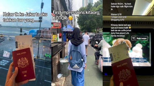 Turis Asal Malaysia Ini dihujat netizen Indonesia usai beri rating rendah tentang kuliner dan tempat belanja di Jakarta. (Foto: TikTok @intanurliana)