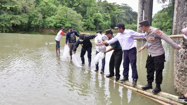 Sampai Saat Ini, Sudah 2,1 Juta Benih Ikan Air Tawar Ditebar di Bone