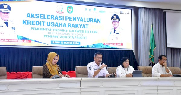 Pemkot Paalopo dan Pemprov Sulsel Sosialisasikan Akselerasi Penyaluran Kredit Usaha Rakyat