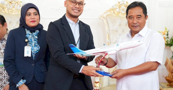 Pj Gubernur Sulsel Minta Garuda Indonesia Tambah Rute Penerbangan Domestik dan Internasional