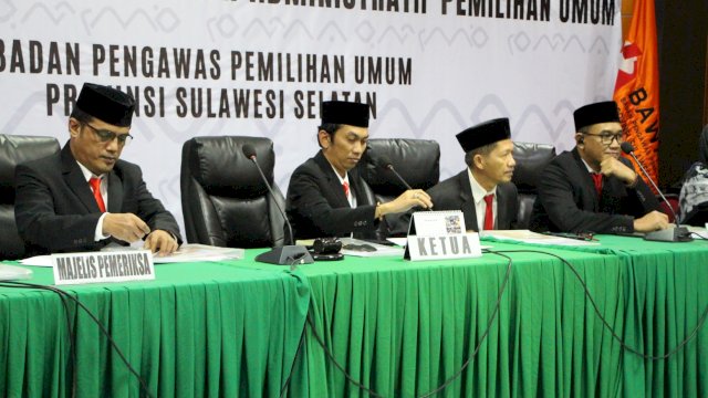 Bawaslu Sulsel Gelar Sidang Administrasi Perdana Terkait Rekapitulasi Tingkat Provinsi