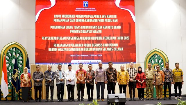 Gugus Tugas Daerah Bisnis dan HAM Provinsi Sulsel Dikukuhkan