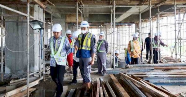 Progres Struktur Bangunan Makassar Government Center Sudah Capai 90%