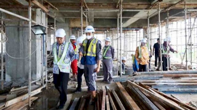 Progres Struktur Bangunan Makassar Government Center Sudah Capai 90%