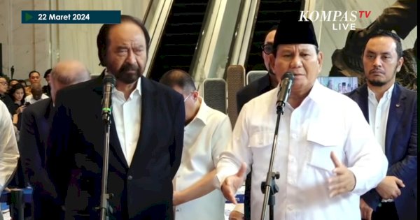 Prabowo Subianto Sambangi NasDem Tower, Disediakan Karpet Merah oleh Surya Paloh