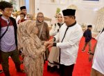 Warga Terus Berdatangan Hingga Malam ke Open House Lebaran Pj Gubernur Sulsel