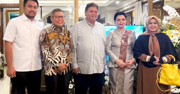 Taufan Pawe dan Erna Rasyid Penuhi Undangan Open House Airlangga Hartarto