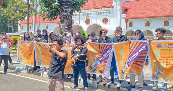 Koalisi Advokasi Jurnalis Sulsel Gelar Aksi Damai depan PN Makassar