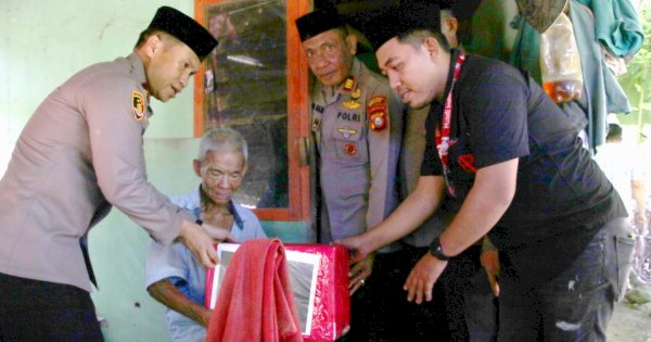 Gandeng Huadi Group, Polres Bantaeng Rutin Bagi-Bagi Sembako 