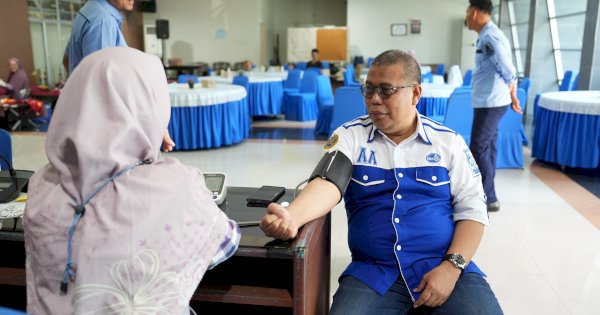 Dukung Upaya Kesehatan Masyarakat, PDAM Makassar Gelar Donor Darah
