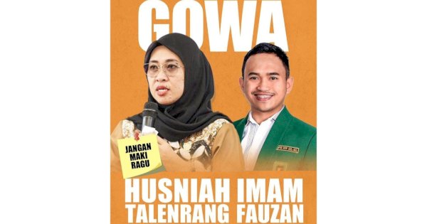 Poster Husniah Talenrang-Fauzan Beredar, PPP: Kami Memang &#8220;Seksi&#8221; di Pilkada Gowa