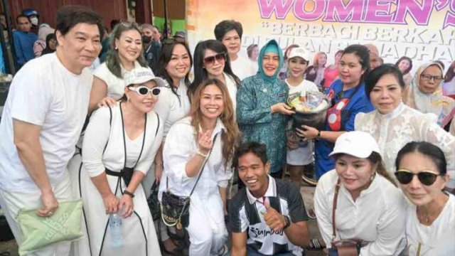 Solidaritas Organisasi Perempuan, Ketua TP PKK Makassar Hadiri Bakti Sosial Woman’s