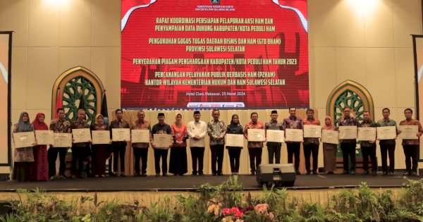 Kabupaten Takalar Raih Penghargaan Sebagai Kab/Kota Peduli HAM 2023