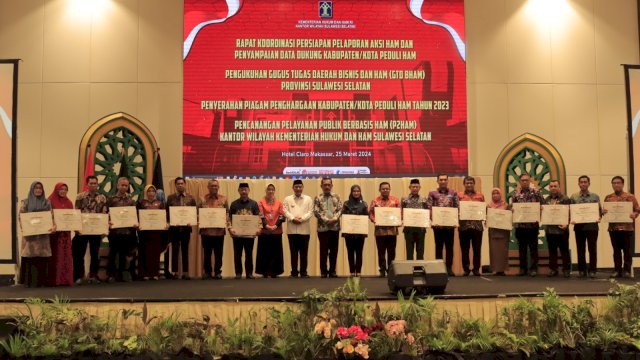 Kabupaten Takalar Raih Penghargaan Sebagai Kab/Kota Peduli HAM 2023