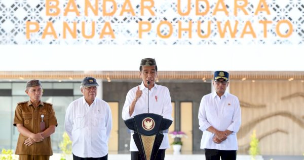 Presiden Jokowi Resmikan Bandara Pohuwato di Gorontalo