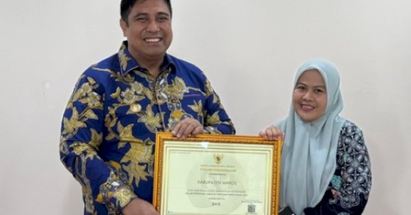 Terapkan Merit Sistem, Bupati Maros Raih Penghargaan Komisi ASN