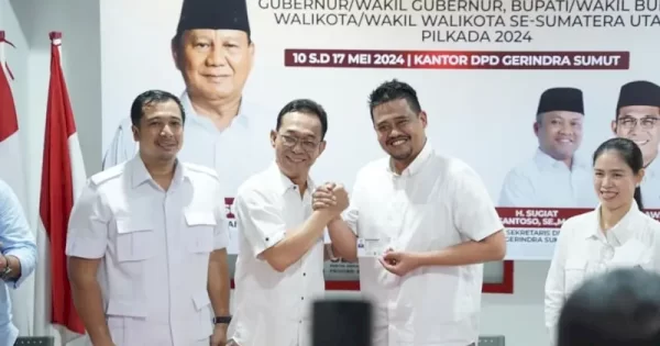 Bobby Nasution Resmi Gabung Partai Gerindra