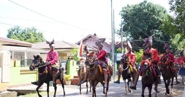 Pasukan Berkuda Takalar Warnai Pawai Taaruf MTQ XXXIII Sulsel