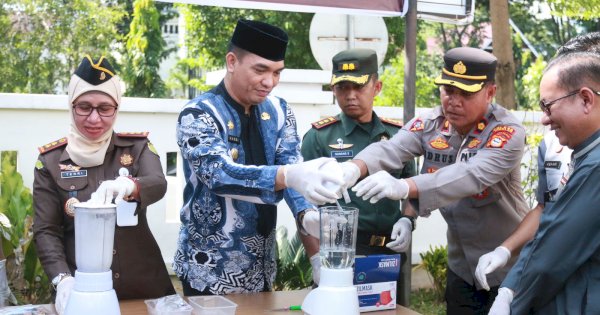 Pemusnahan Barang Bukti, Sekda Takalar Minta Pencegahan Narkoba Harus Ditingkatkan