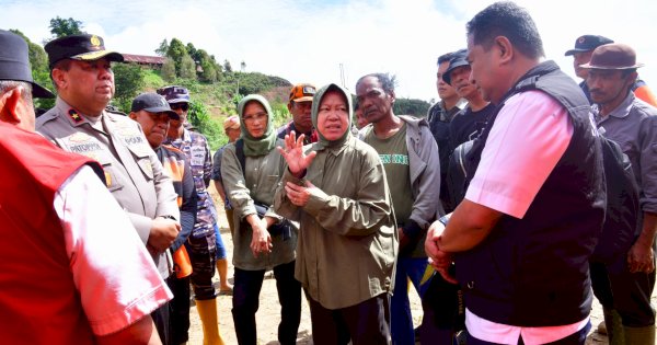 Mensos Risma Apresiasi Penanganan Bencana Banjir dan Longsor di Sulsel