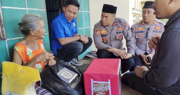 Huadi Group dan Polres Bantaeng Beri Bantuan untuk Korban Kebakaran 