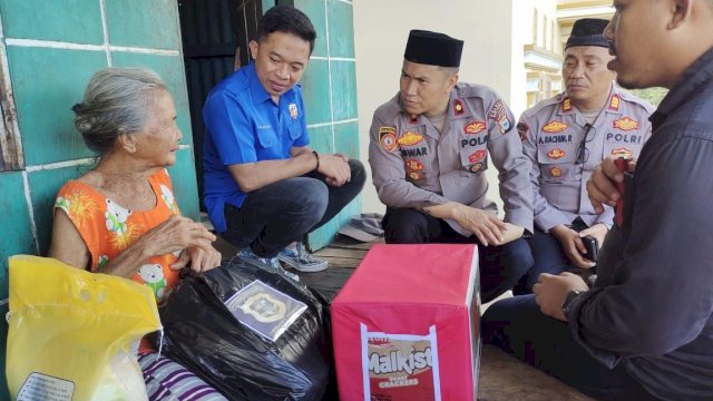 Huadi Group dan Polres Bantaeng Beri Bantuan untuk Korban Kebakaran 