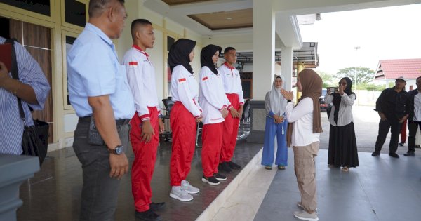 Bupati Indah Beri Motivasi Calon Paskibraka Luwu Utara yang Akan Ikut Seleksi Tingkat Provinsi