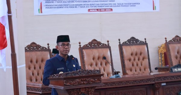 Pj Bupati Takalar Hadiri Rapat Paripurna DPRD, Bahas LKPJ 2023 dan Ranperda 