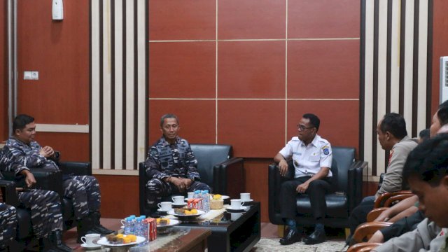 Pj Bupati Takalar Terima Kunjungan Danlantamal VI Makassar, Ini yang Dibahas