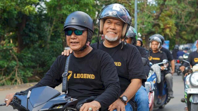 Daftar di Partainya untuk Maju Pilwalkot Makassar, Amri Arsyid Dibonceng Motor