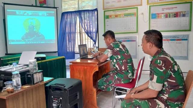 Penyuluhan KB Kesehatan dan Zoom Meeting LJK dalam Rangka TMMD ke-120 TA 2024 Kodim 1403/Palopo