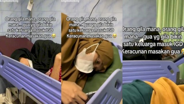 Satu keluarga keracunan karena menyantap ikan tuna santan dicampur susu evaporasi. (Foto: TikTok @kingmodonking)