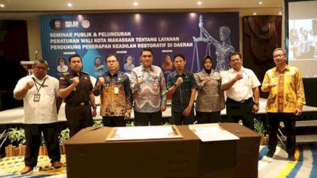 Pemkot Makassar Resmikan Perwali tentang Layanan Pendukung Penerapan Keadilan Restoratif