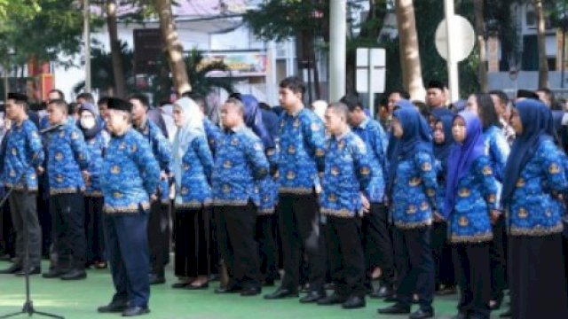 DPM-PTSP Makassar Ikut Upacara Hari Otonomi Daerah (Otda) XXVIII Tahun 2024