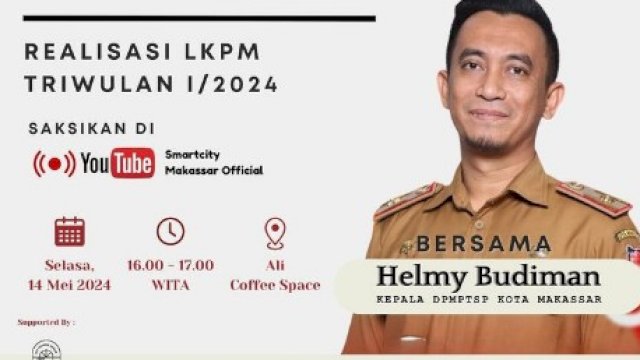 Kadis PM PTSP Makassar Helmy Budiman Bakal Hadiri Smartcity Dialog, Ini yang Dibahas