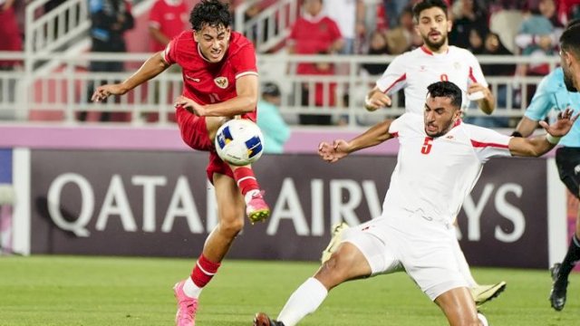 Rafael Struick saat menghadapi Jordania di Piala Asia U-23. (Foto: PSSI) 