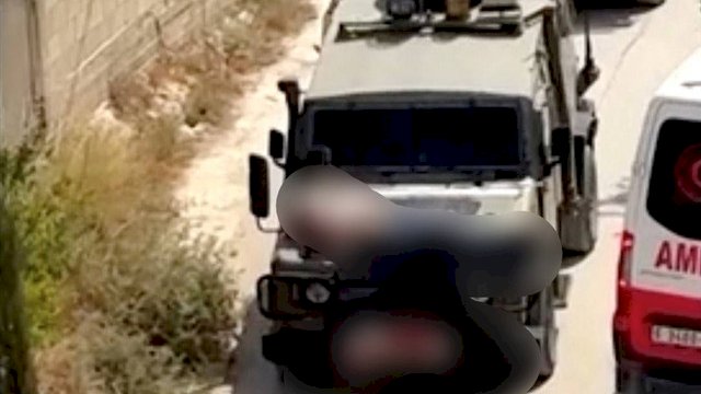 Keji! Tentara Israel Ikat Pria Palestina di Atas Mobil untuk Dijadikan Tameng