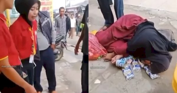 Viral Ibu-ibu Kepergok Mencuri, Pura-pura Pingsan Saat Dimarahi Pegawai Minimarket