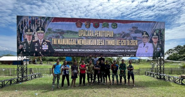 Satgas TMMD ke-12 Kodim 1403/Palopo TA 2024 Persiapan Upacara Penutupan 