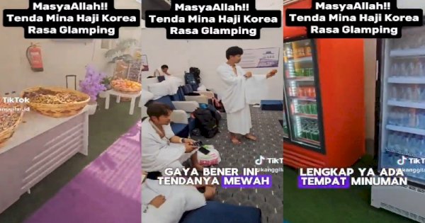 Viral Kondisi Tenda Haji Jamaah Korsel di Mina, Netizen Bandingkan dengan Tenda Jamaah Indonesia 