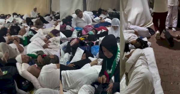Jamaah Haji Asal Bogor Keluhkan Kondisi Tenda di Mina, Sempit hingga Tidur di Lorong 