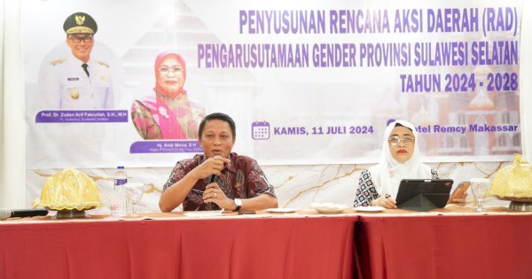 Hapus Diskriminasi, RAD Pengarusutamaan Gender Disusun Pemprov Sulsel